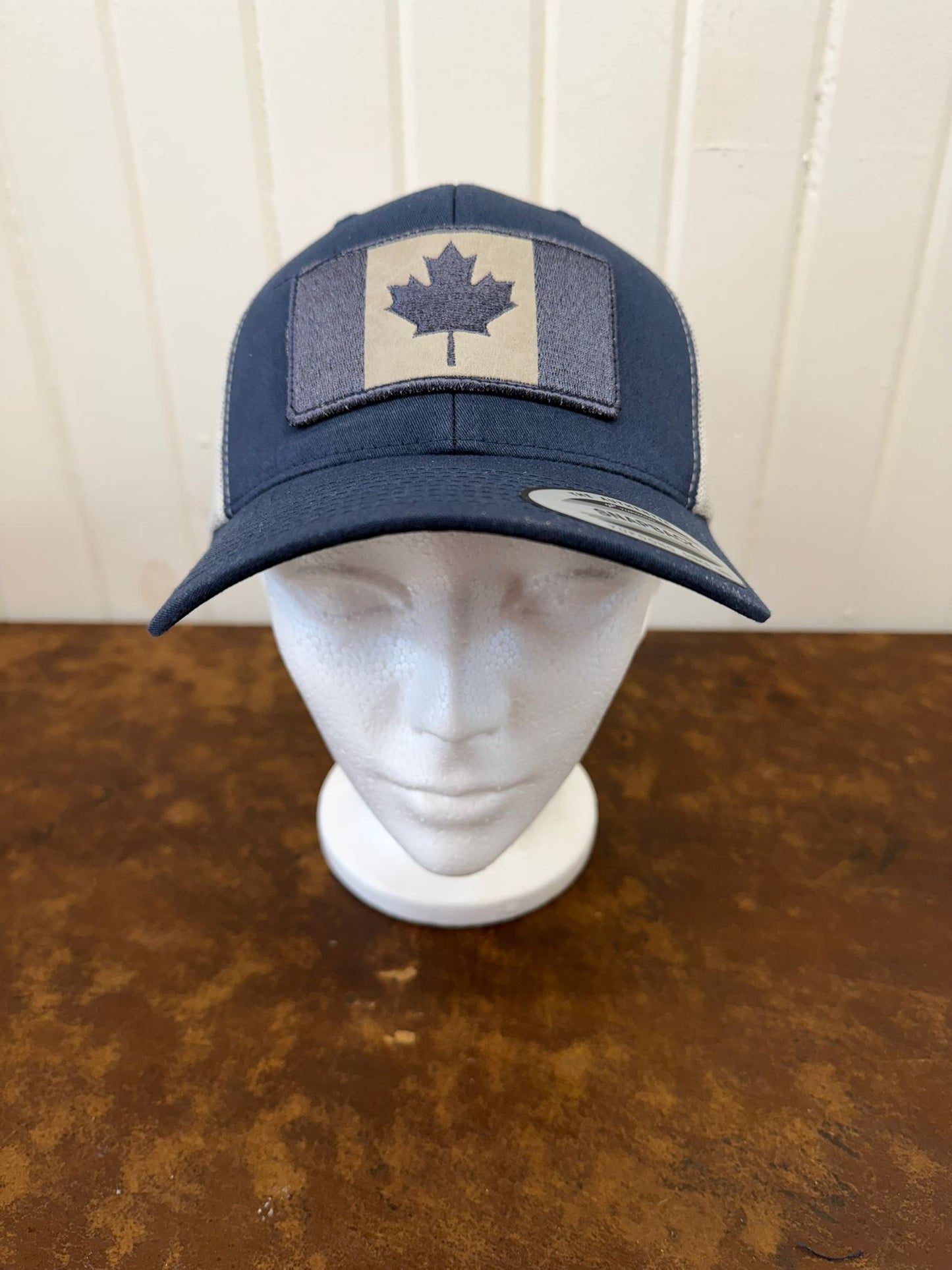 Canadian Flag Leather Patch Tucker Hat