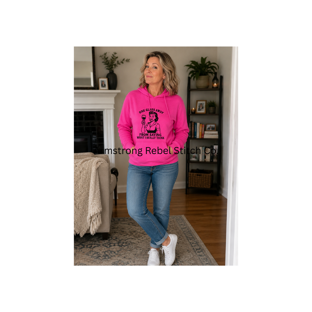 Sassy Girl Embroidered Hoodies