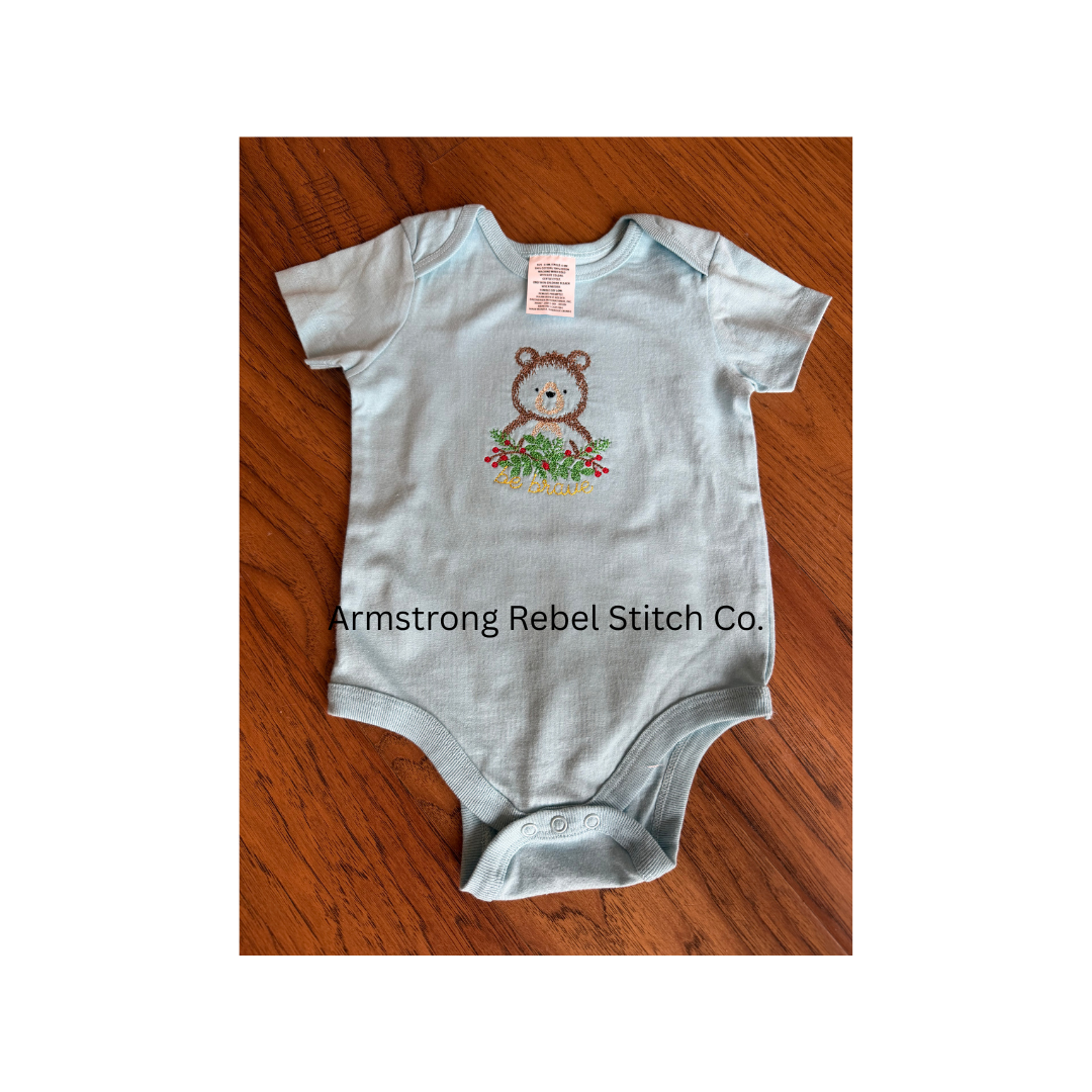 Baby Woodland Embroidered Romper