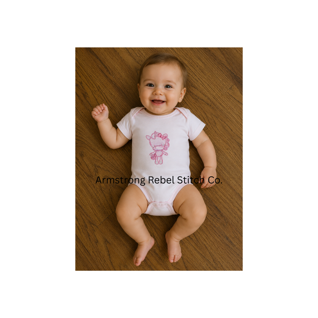Baby Woodland Embroidered Romper