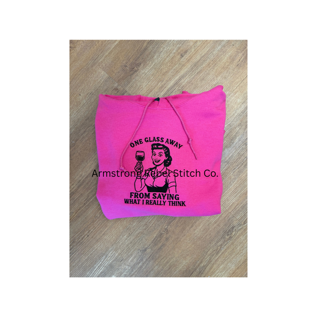 Sassy Girl Embroidered Hoodies