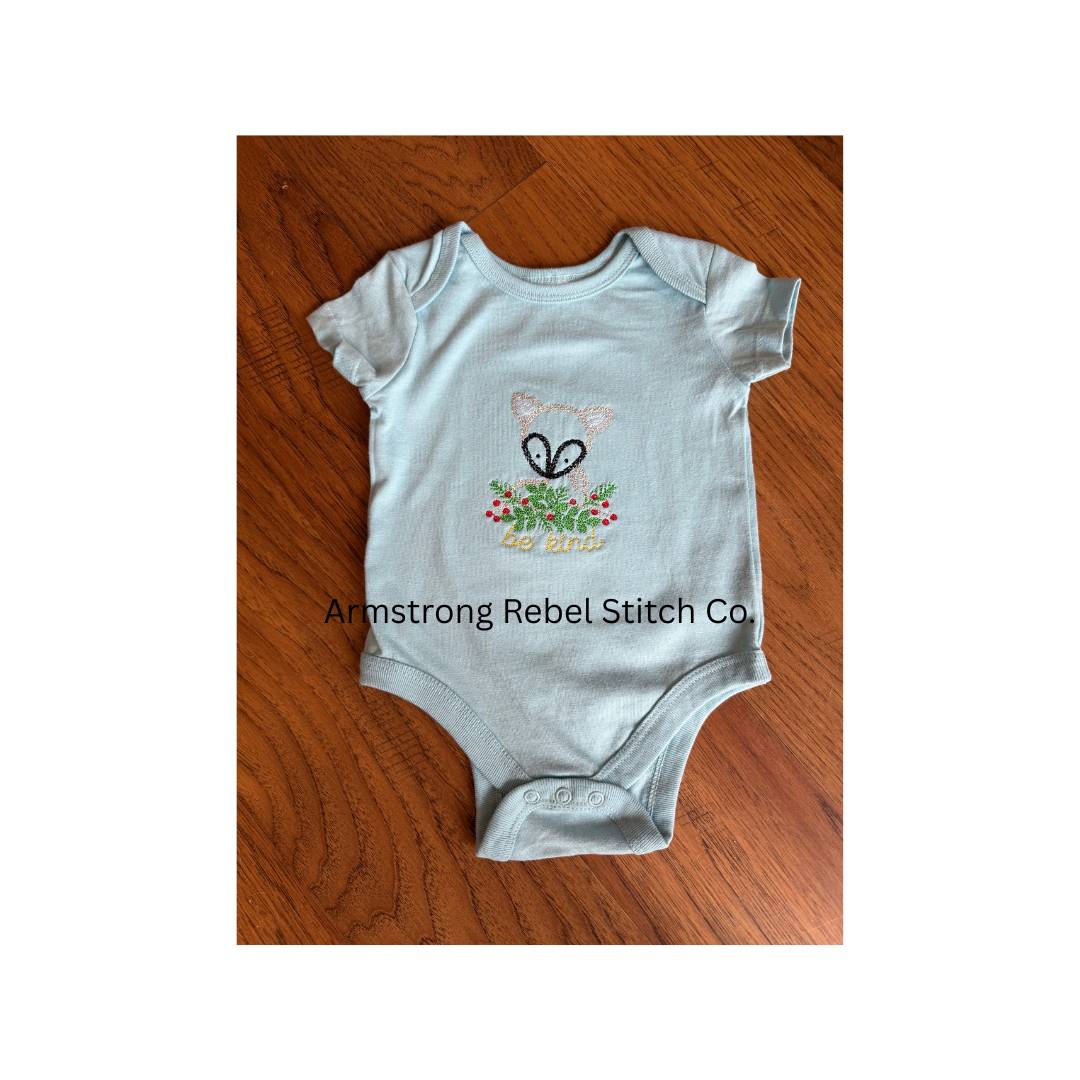 Baby Woodland Embroidered Romper