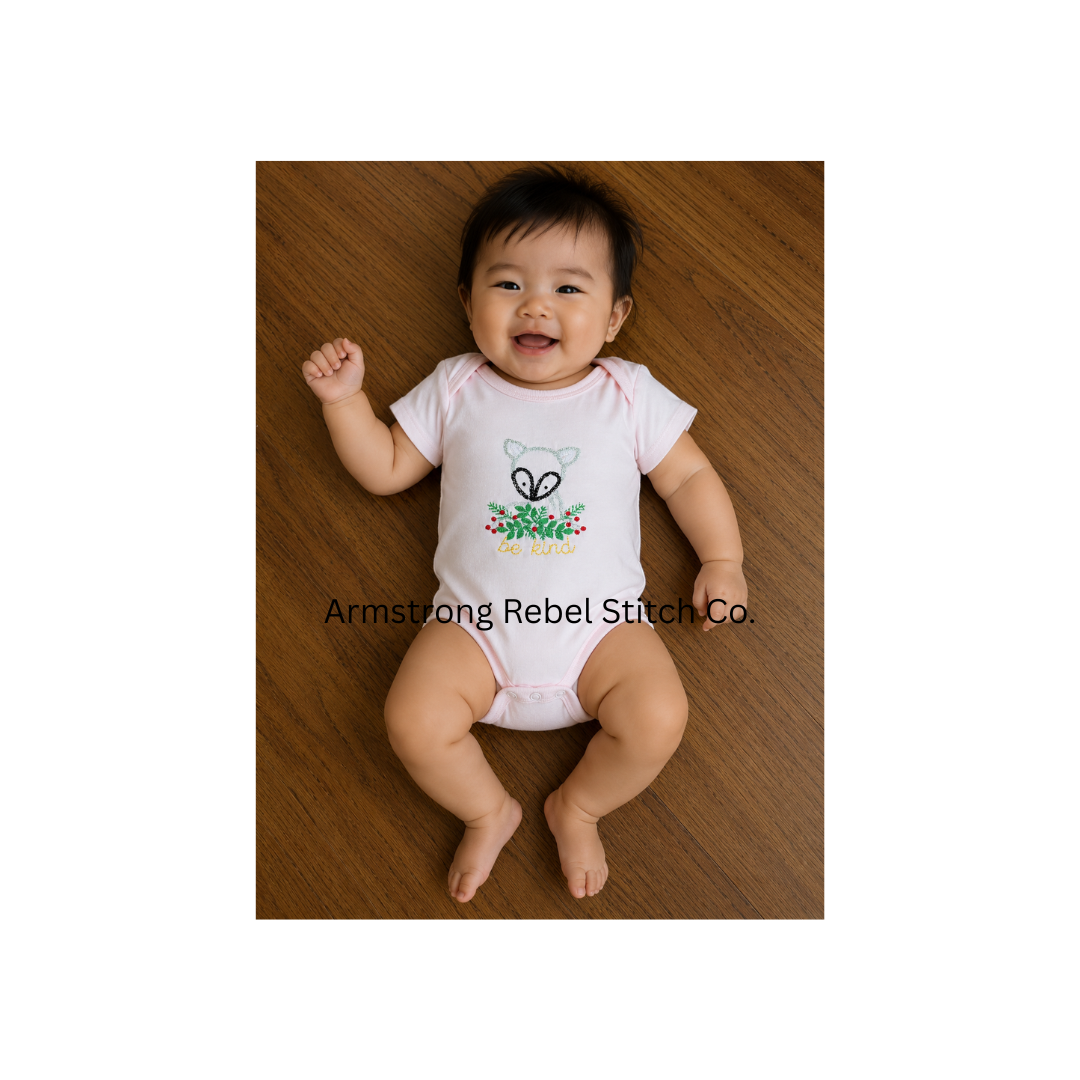Baby Woodland Embroidered Romper