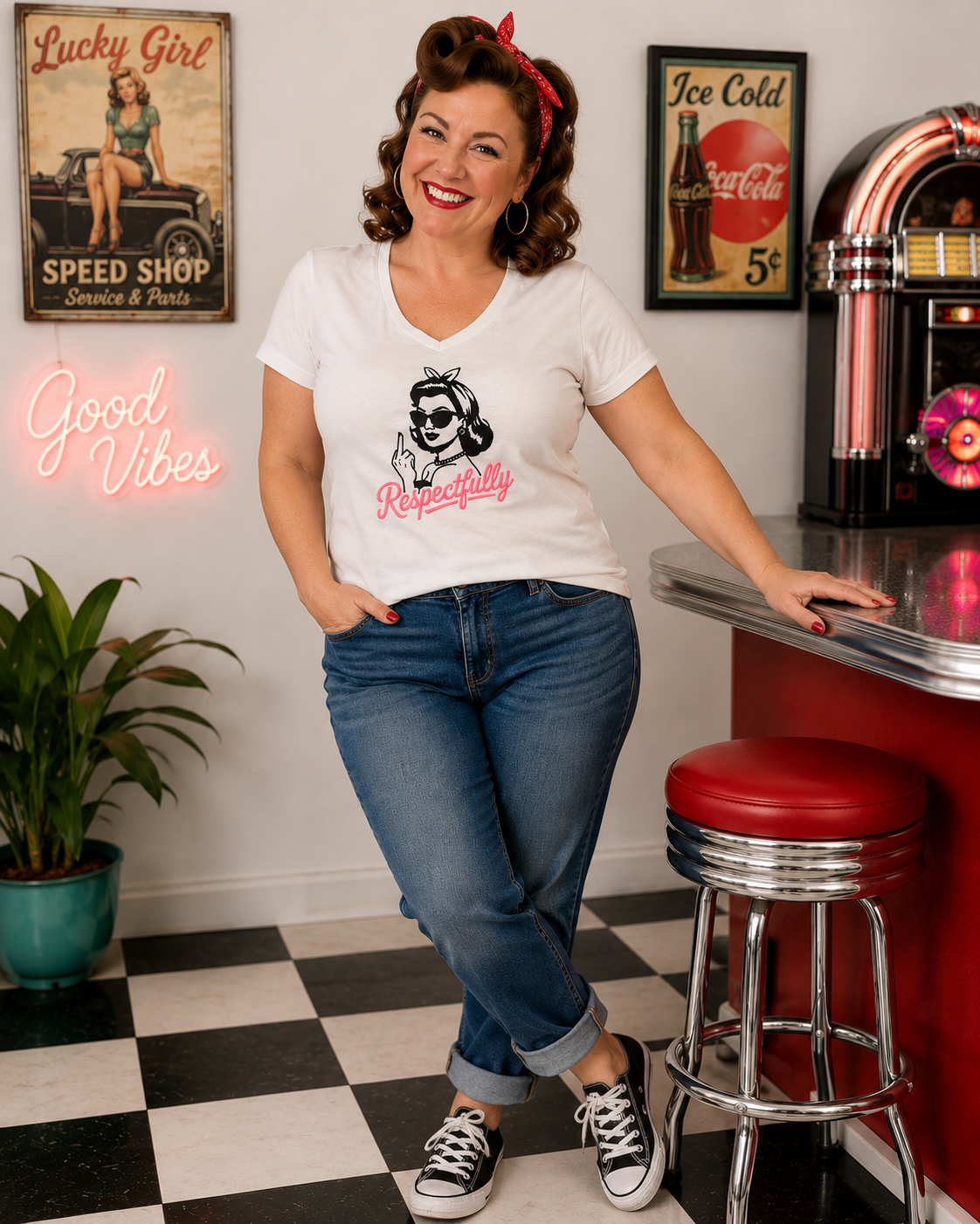 Sassy V neck T-shirts