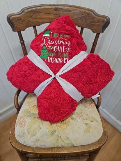 🎄 Christmas Movie Watching Blanket – Cozy Up for the Holiday Season! 🎬